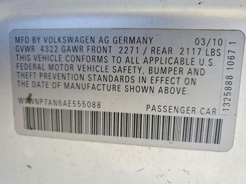 2010 Volkswagen Cc Sport
