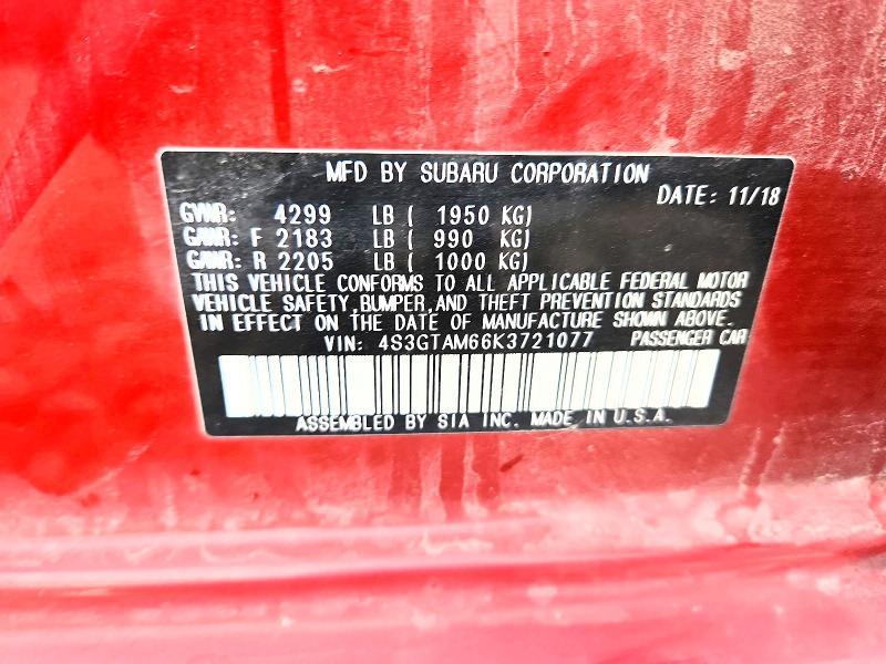 2019 Subaru Impreza Sport