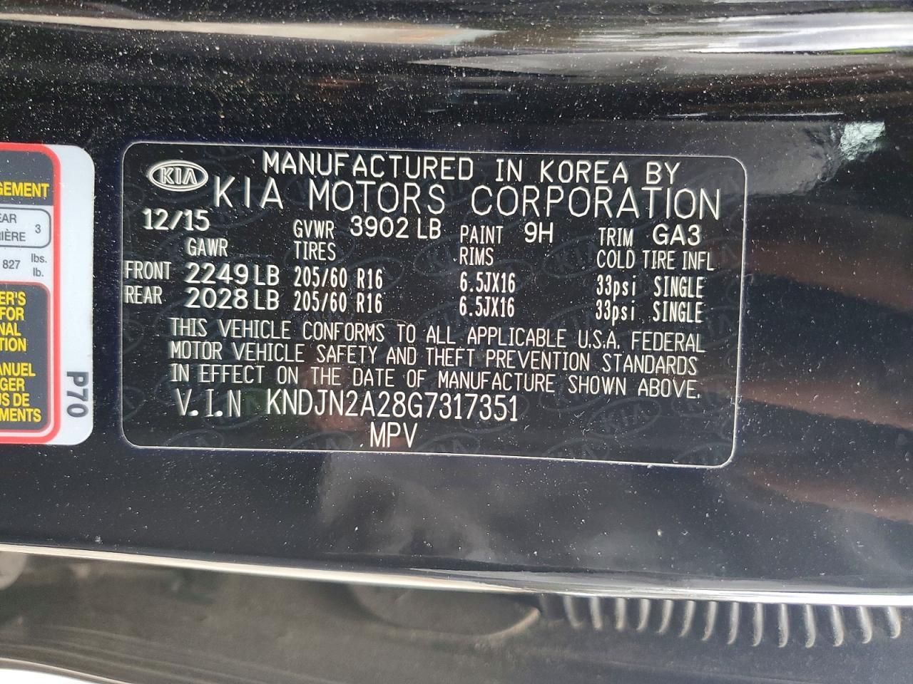 2016 KIA Soul Base