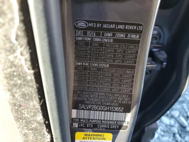2016 Land Rover Range Rover Evoque se