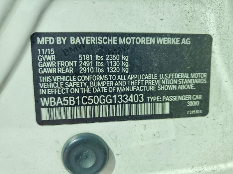 2016 BMW 535 i