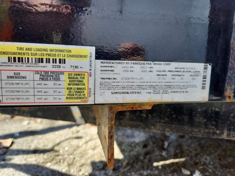 2020 Sure Trac ST8220TAT-B-100  Utility Trailer