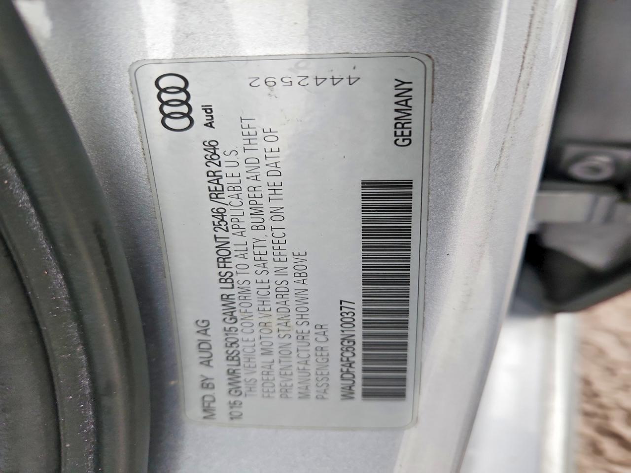 2016 Audi A6 Premium Plus