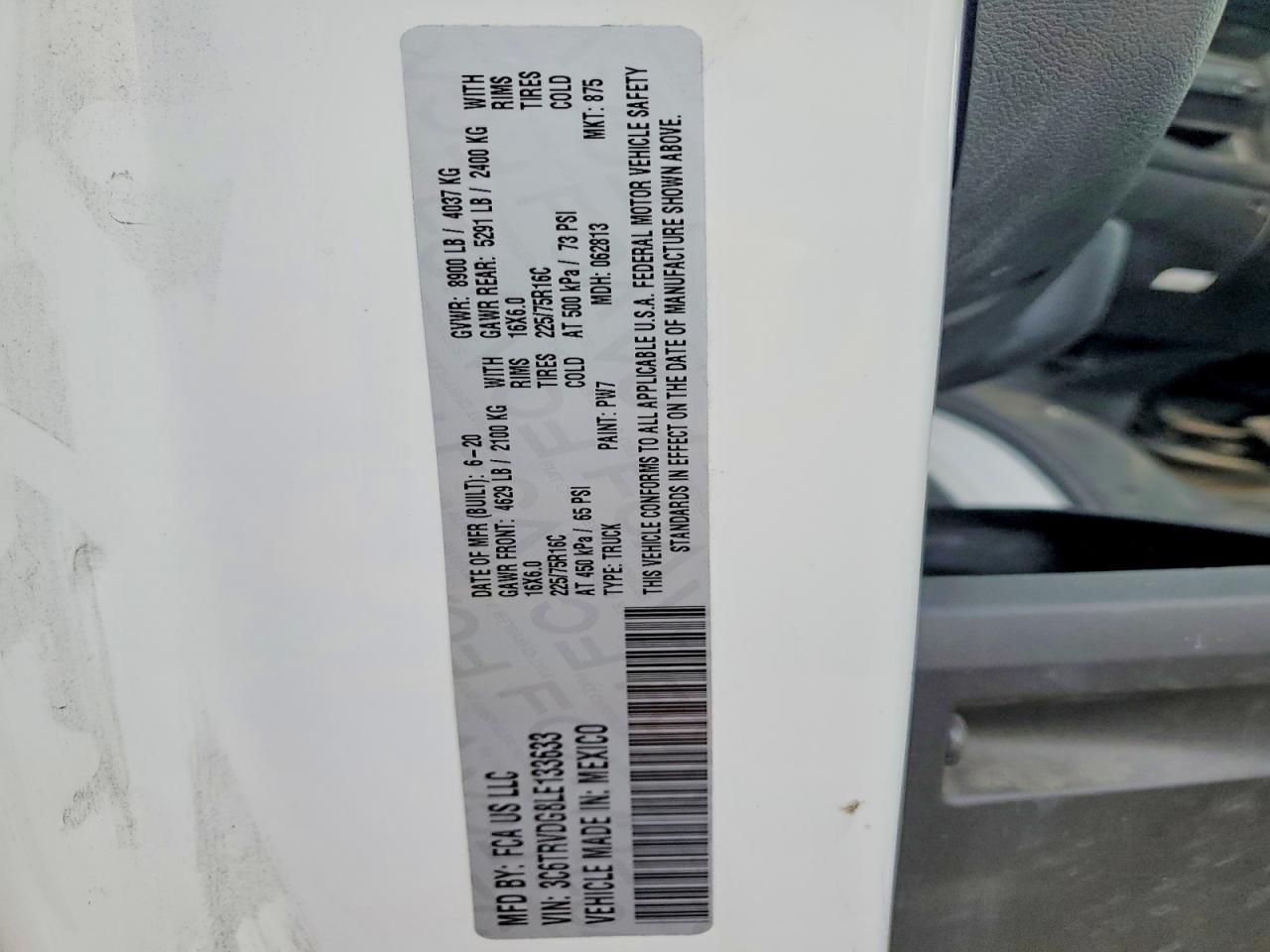 2020 Dodge RAM Promaster 2500 2500 High