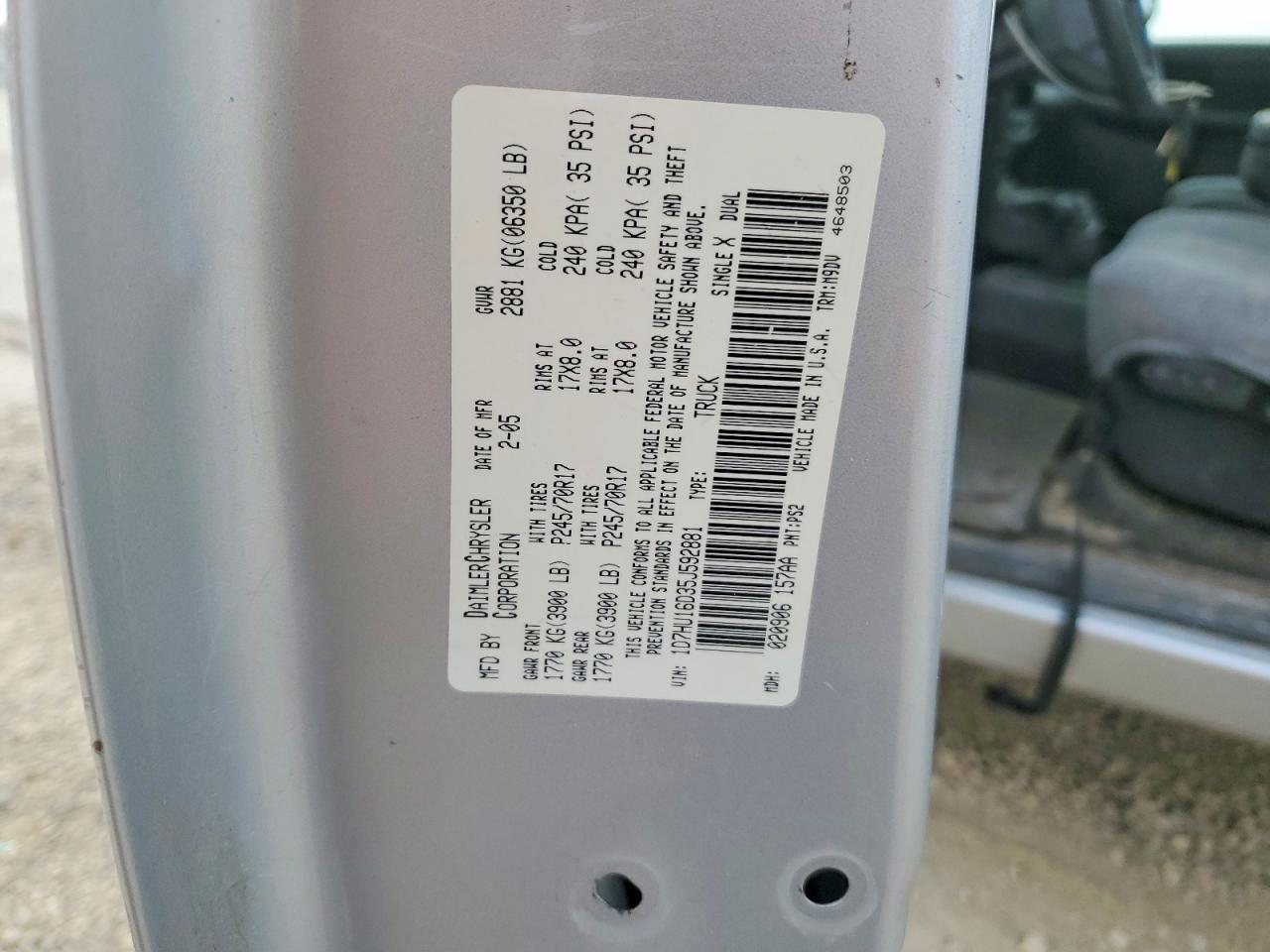2005 Dodge RAM 1500 ST