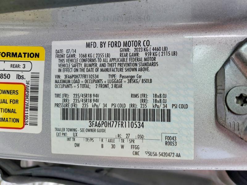 2015 Ford Fusion se