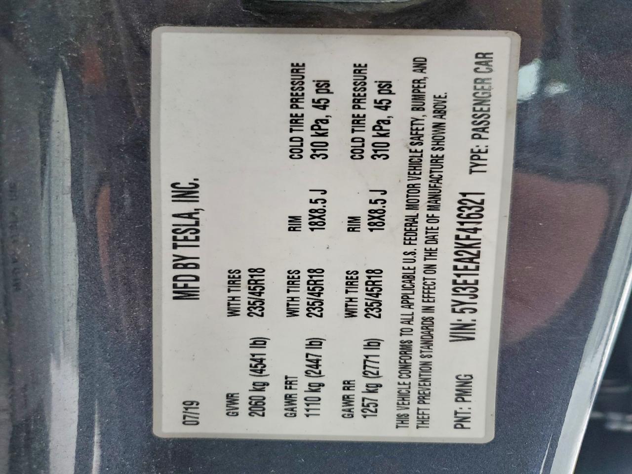 2019 Tesla Model 3