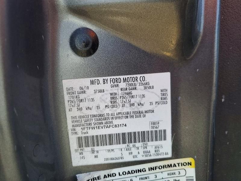 2010 Ford F150 Supercrew