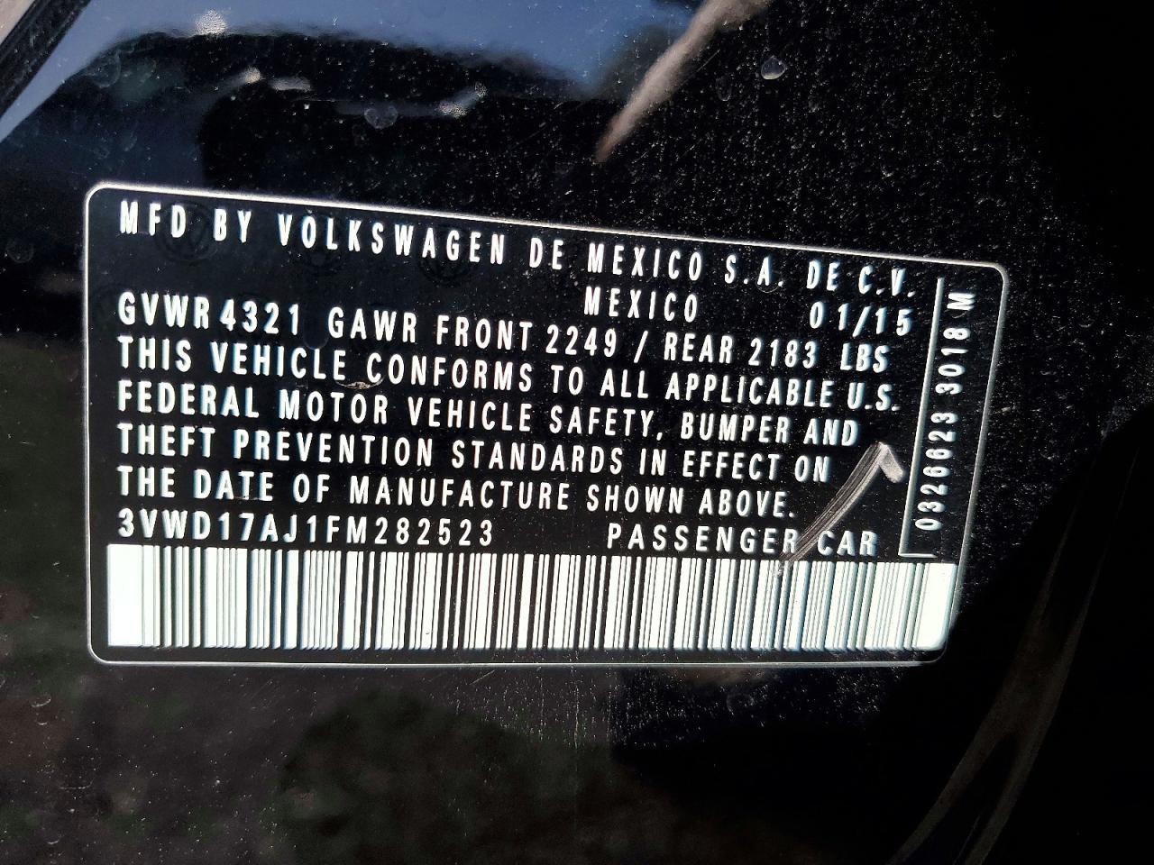 2015 Volkswagen Jetta se