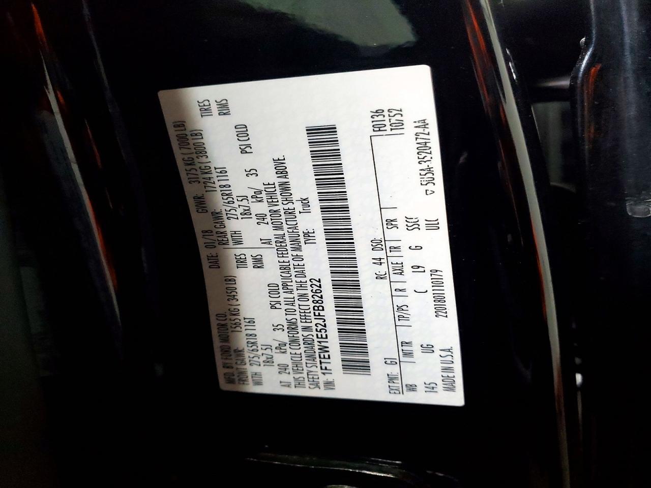 2018 Ford F150 Supercrew