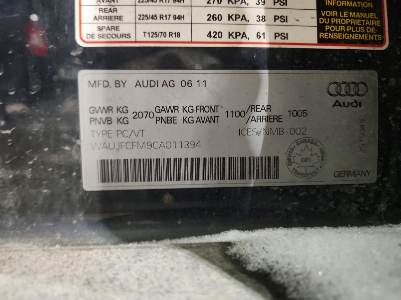2012 Audi A3