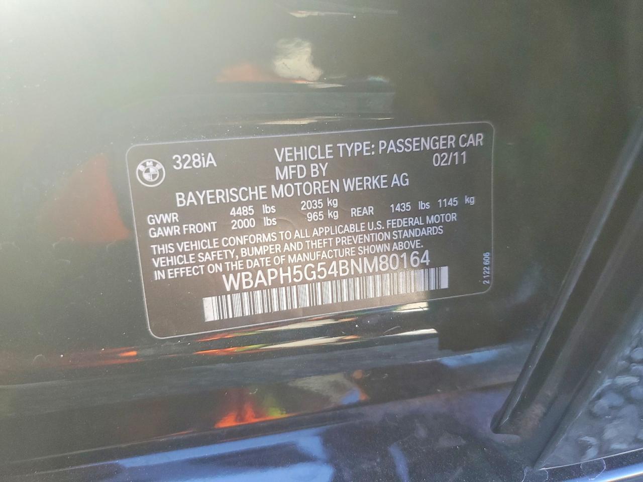2011 BMW 328 i Sulev