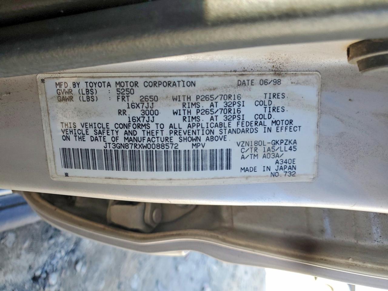 1998 Toyota 4runner Limited