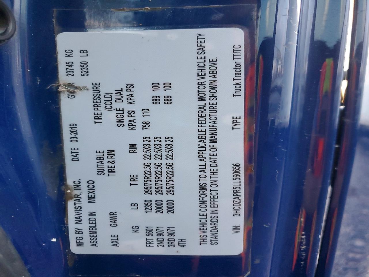 2020 International LT625 Semi Truck