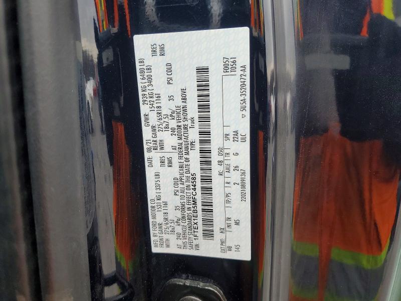 2021 Ford F150 Super cab