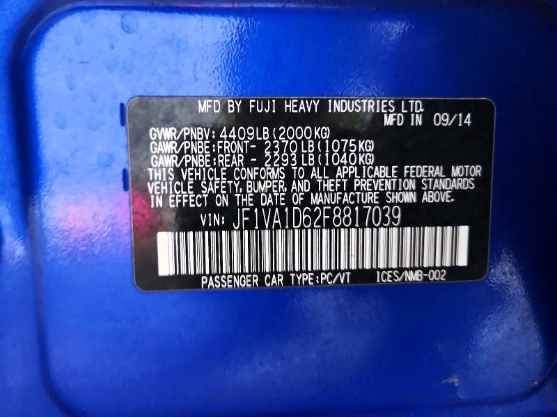 2015 Subaru Wrx Premium