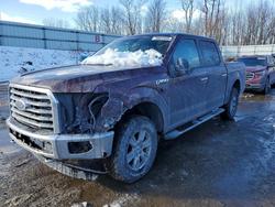 Salvage trucks for sale at Davison, MI auction: 2015 Ford F150 Supercrew