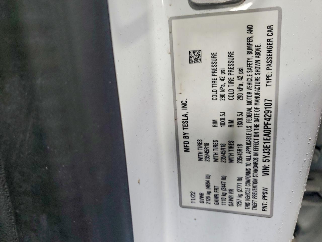 2023 Tesla Model 3