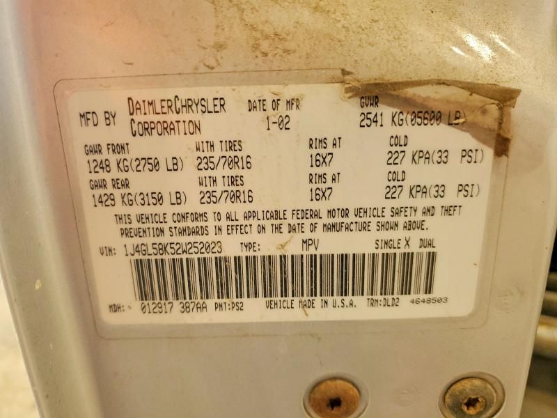 2002 Jeep Liberty Limited