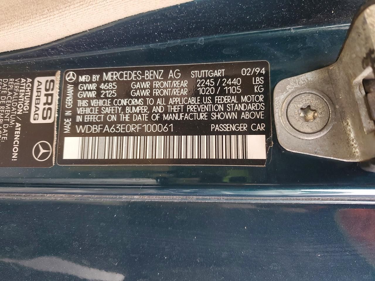 1994 Mercedes-Benz Sl 320