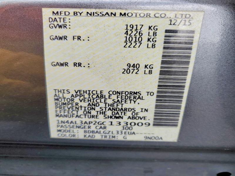 2016 Nissan Altima 2.5 s