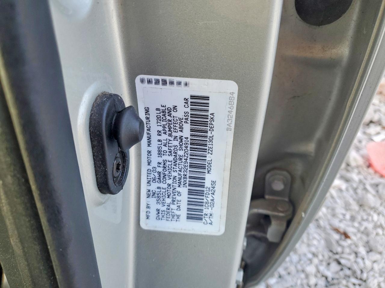 2004 Toyota Corolla s