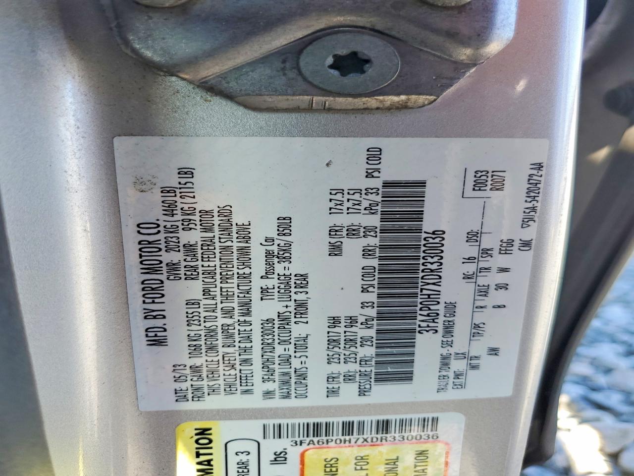 2013 Ford Fusion se