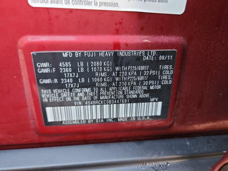 2011 Subaru Outback 2.5i Limited