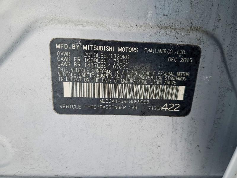 2015 Mitsubishi Mirage es