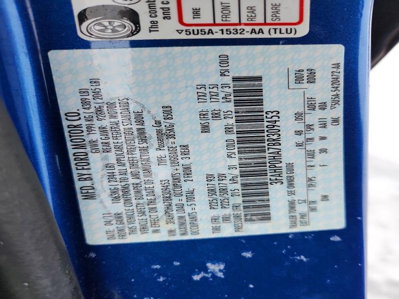 2011 Ford Fusion se