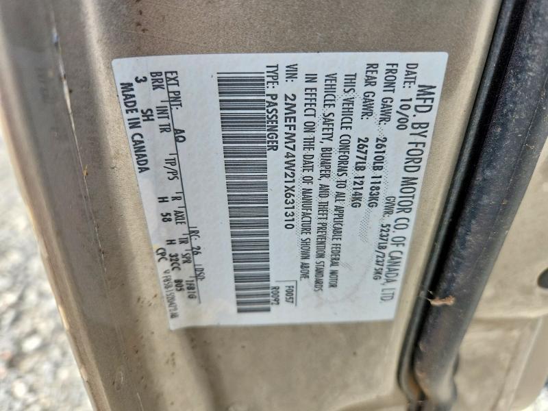 2001 Mercury Grand Marquis gs