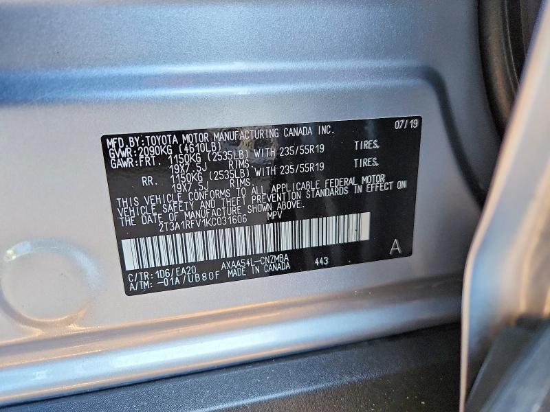 2019 Toyota Rav4 xle Premium