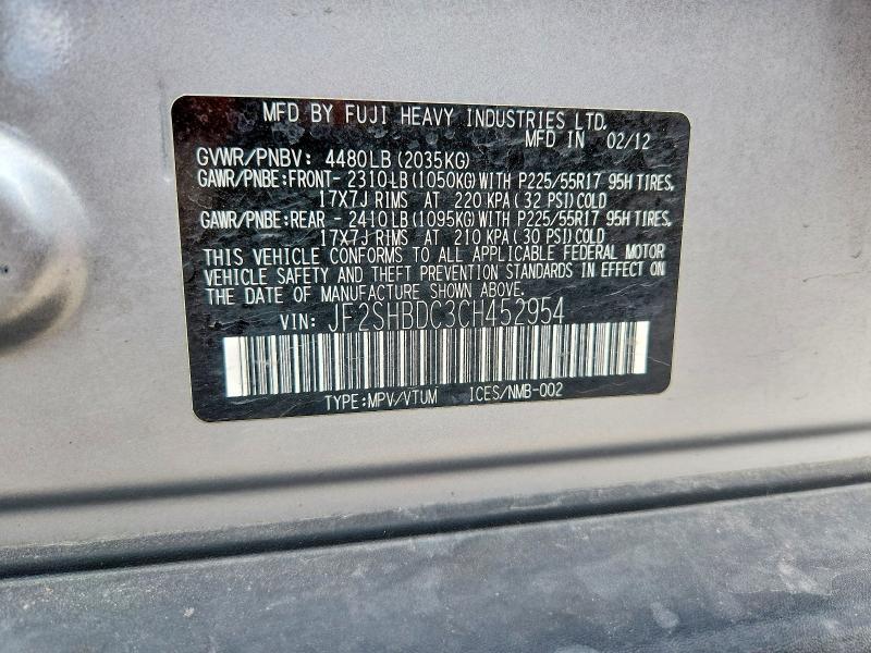 2012 Subaru Forester 2.5x Premium