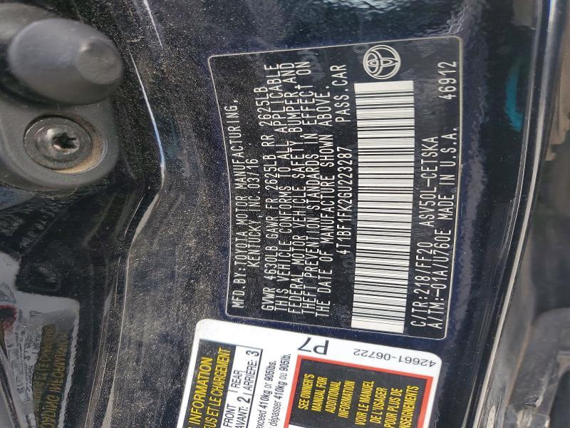 2016 Toyota Camry le