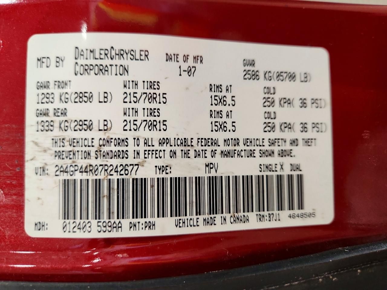 2007 Chrysler Grand Caravan