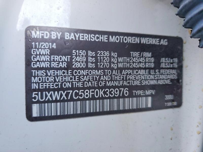 2015 BMW X3 Xdrive35i