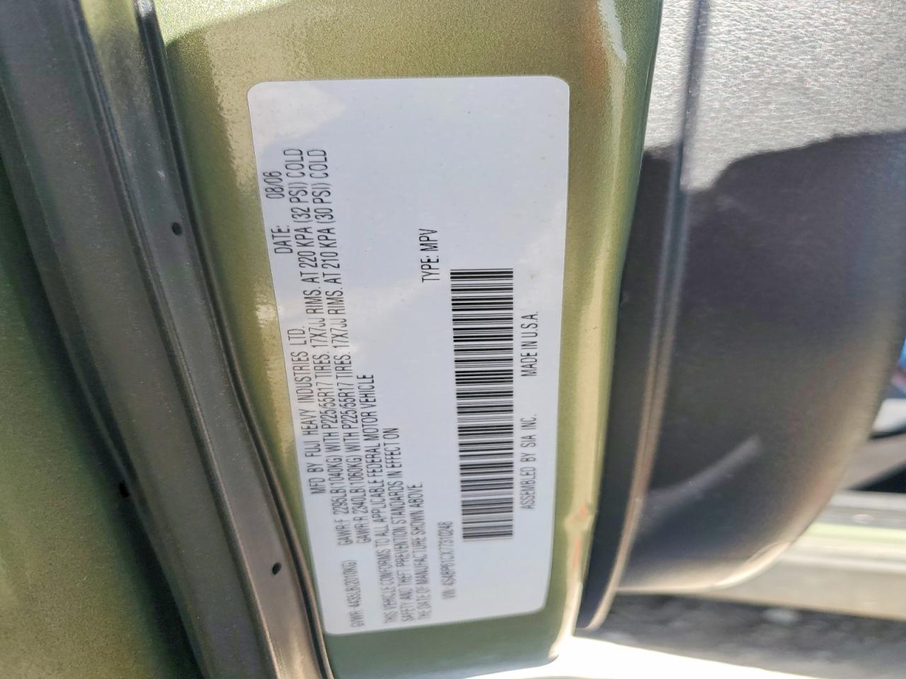 2007 Subaru Outback Outback 2.5i