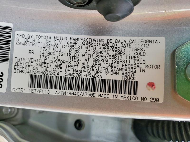2013 Toyota Tacoma Prerunner V6