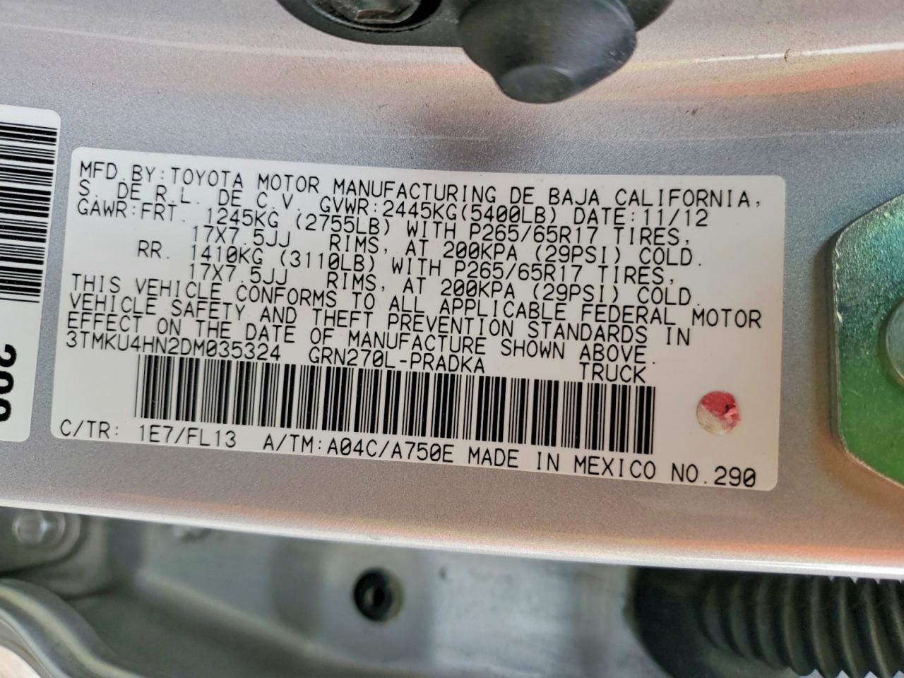 2013 Toyota Tacoma Prerunner V6