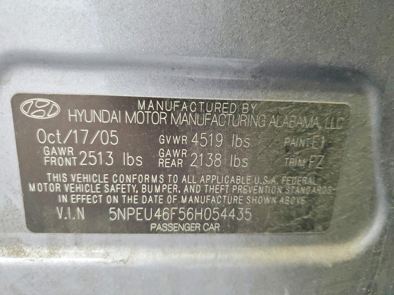 2006 Hyundai Sonata