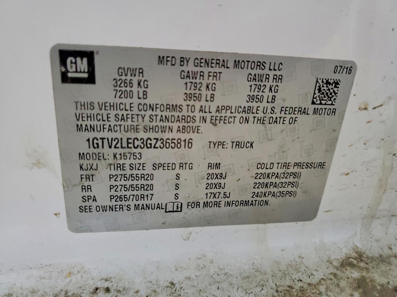 2016 GMC Sierra K1500