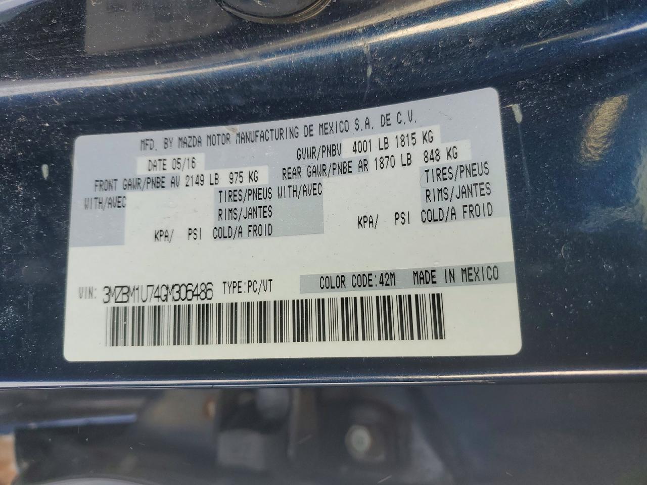 2016 Mazda 3 Sport