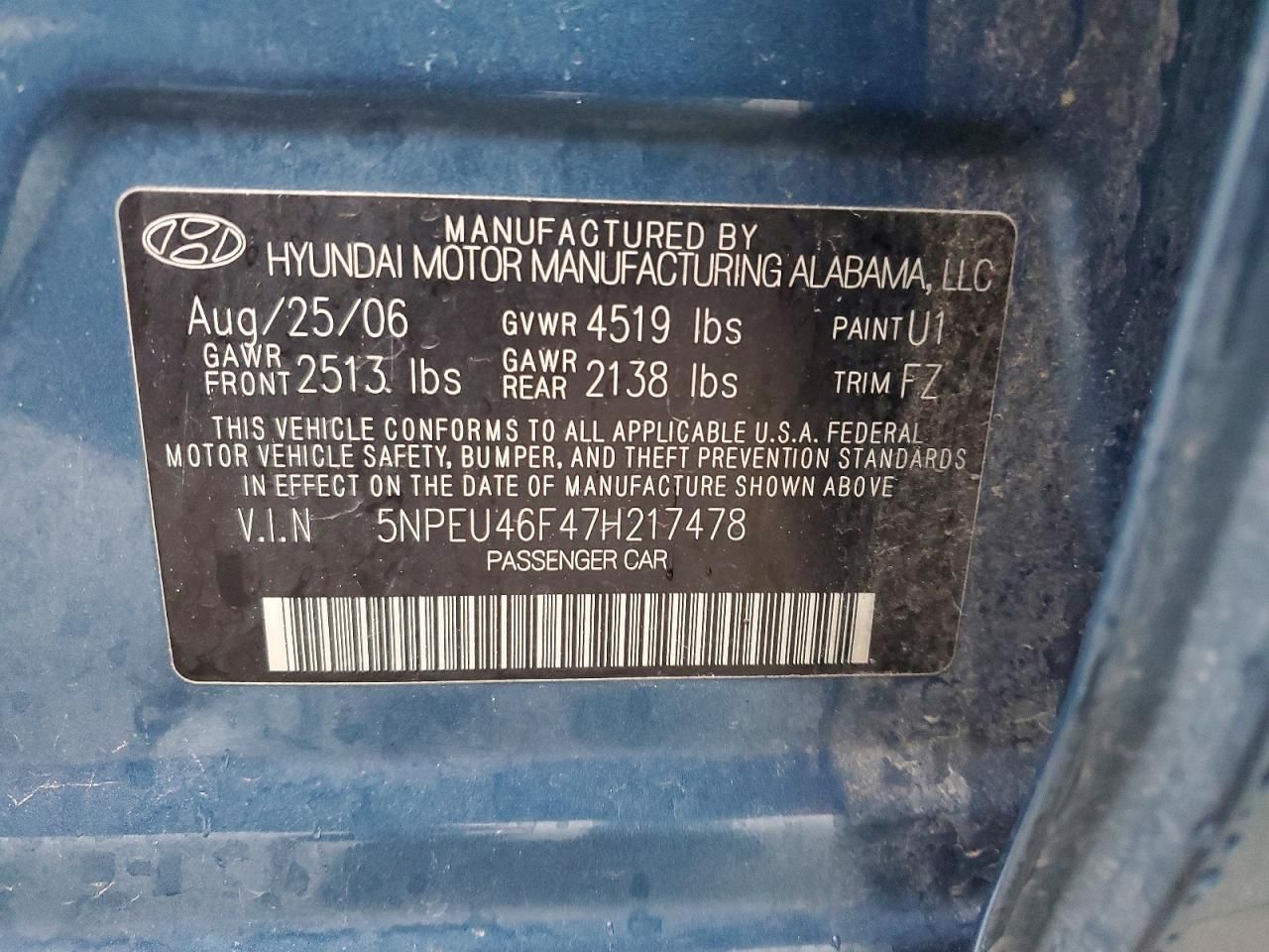 2007 Hyundai Sonata se