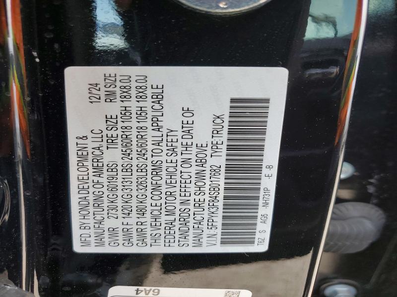 2025 Honda Ridgeline Black Edition