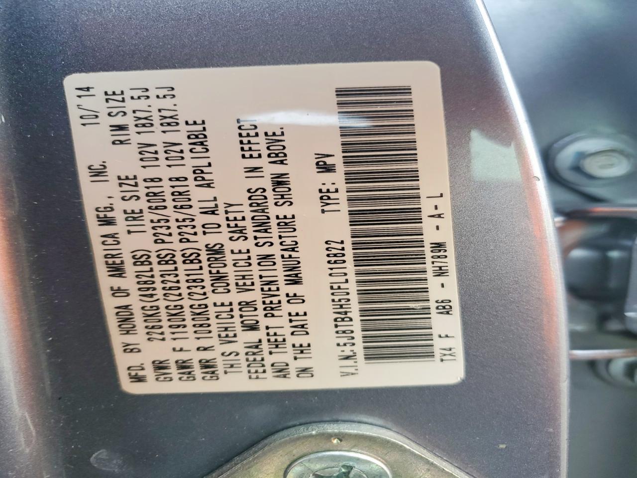 2015 Acura Rdx Technology