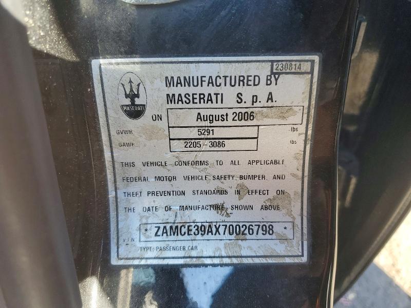 2007 Maserati Quattroporte M139