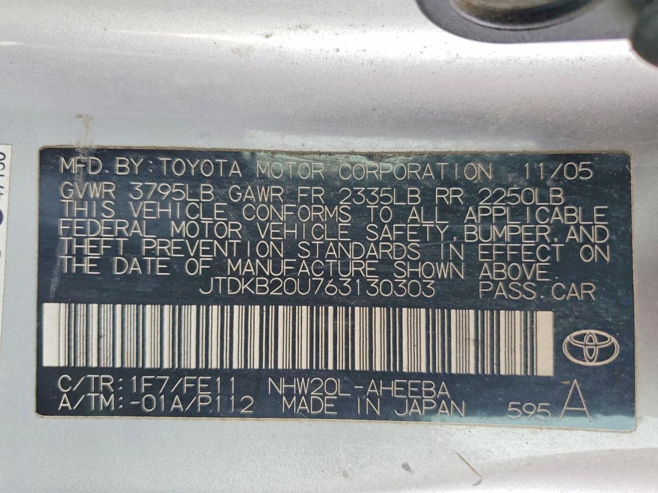 2006 Toyota Prius Base