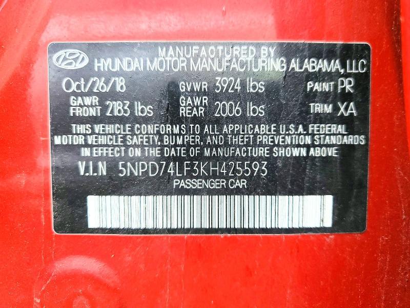 2019 Hyundai Elantra se