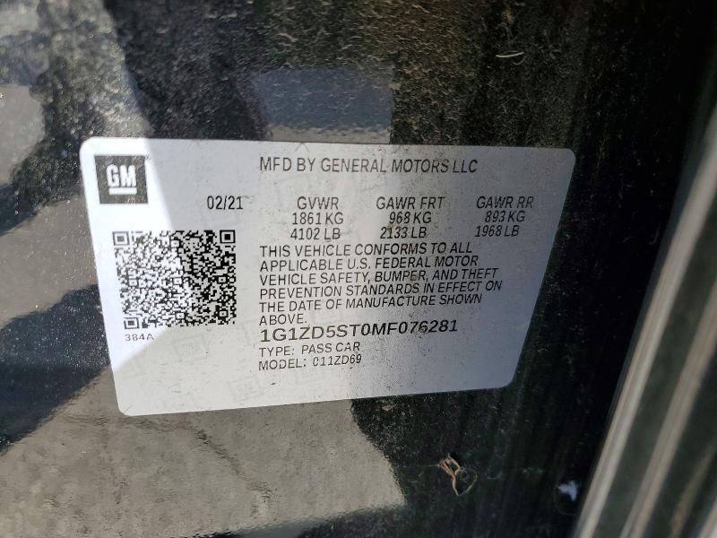 2021 Chevrolet Malibu lt