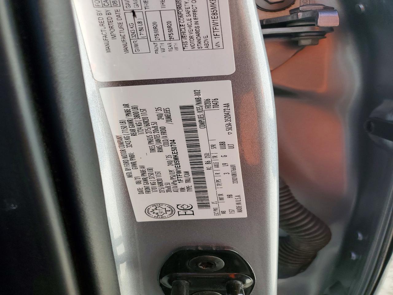 2021 Ford F150 Supercrew